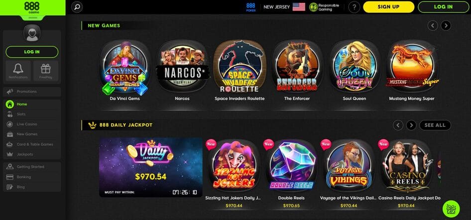 888 Casino Screenshot 2