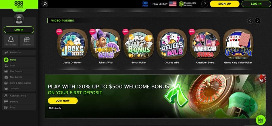888 Casino Screenshot 3