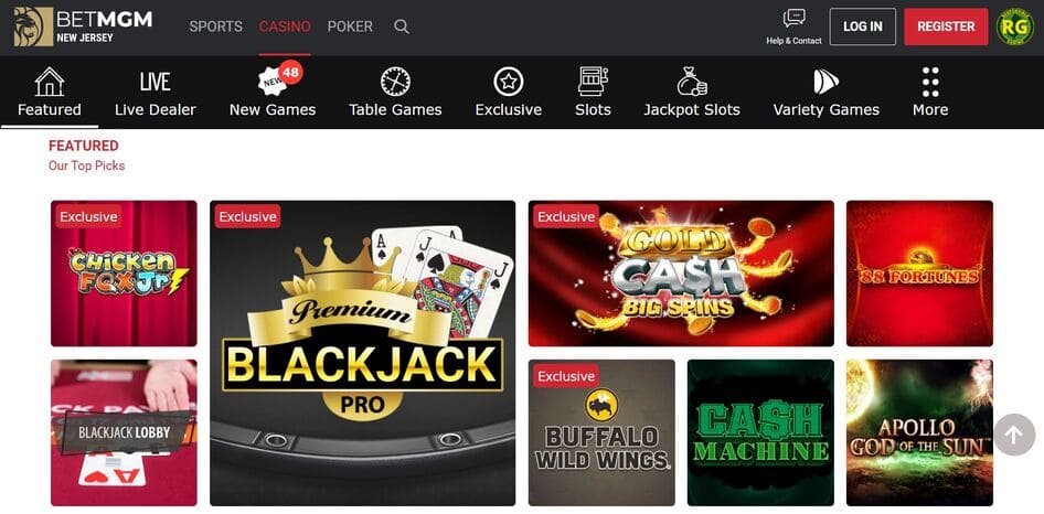 BetMGM Casino Screenshot 2