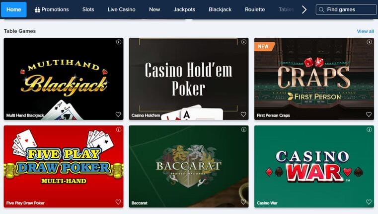 Fanduel Casino Screenshot 3
