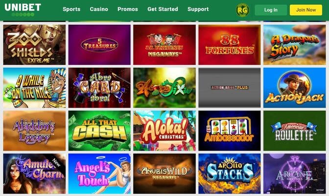 Unibet Casino Screenshot 3