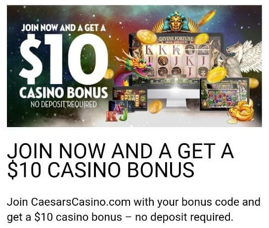 caesars no deposit bonus