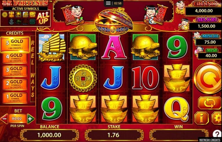 slot machine 88 fortunes